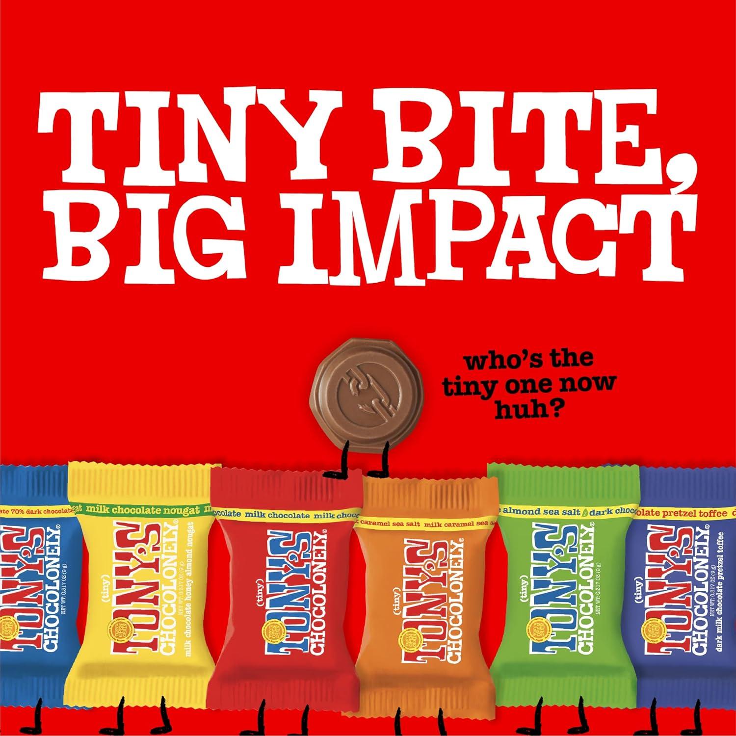 image:imageTonys Chocolonely Assorted Chocolate Candy Pieces Belgian Milk amp Dark Chocolate Caramel Sea Salt Almond Sea Salt Honey Almond Nougat Pretzel Toffee Quality Fairtrade Cocoa 36 Count 1128 OzAssorted Chocolate Flavors