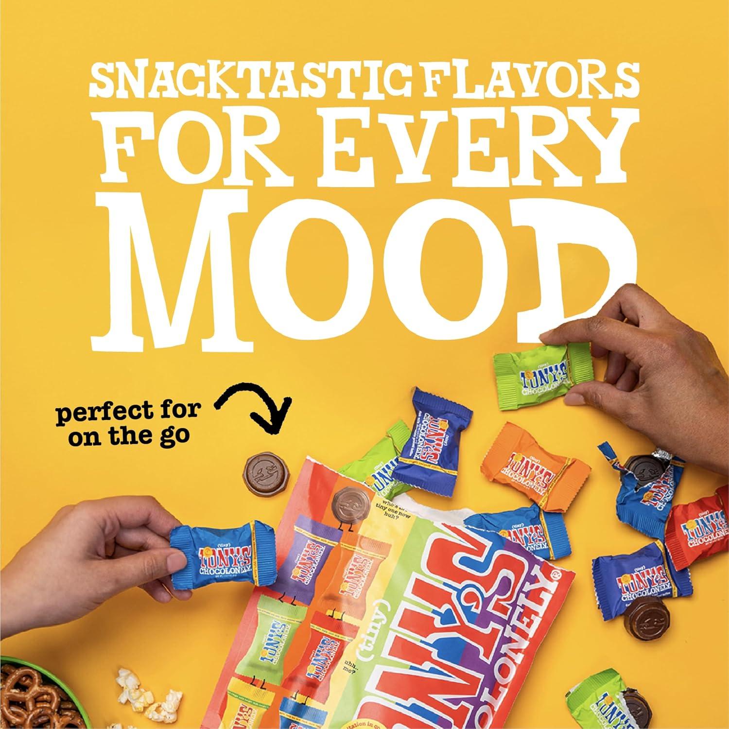 image:imageTonys Chocolonely Assorted Chocolate Candy Pieces Belgian Milk amp Dark Chocolate Caramel Sea Salt Almond Sea Salt Honey Almond Nougat Pretzel Toffee Quality Fairtrade Cocoa 36 Count 1128 OzAssorted Chocolate Flavors