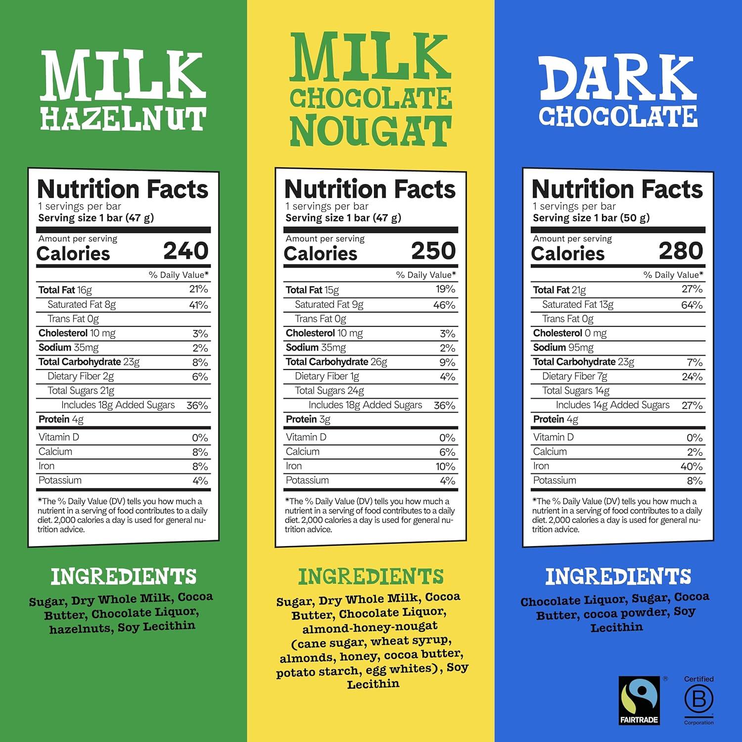 image:imageTonys Chocolonely Belgian Dark Chocolate Candy Bar With Almonds amp Sea Salt Chocolate Bars for Snacks Party Favors Gifts Vegan 51 Cacao Made From Quality Fairtrade Cocoa 20 Bars 166 Oz EachRainbow Milk Chocolate