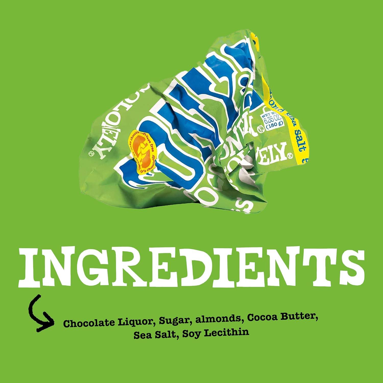 image:imageTonys Chocolonely Belgian Dark Chocolate Pure Chocolate Bar for Snacks Party Favors Gifts or Gift Basket Vegan 70 Cacao Made From Quality Fairtrade Cocoa amp B Corp Certified 635 Oz 4 BarsDark Almond Sea Salt