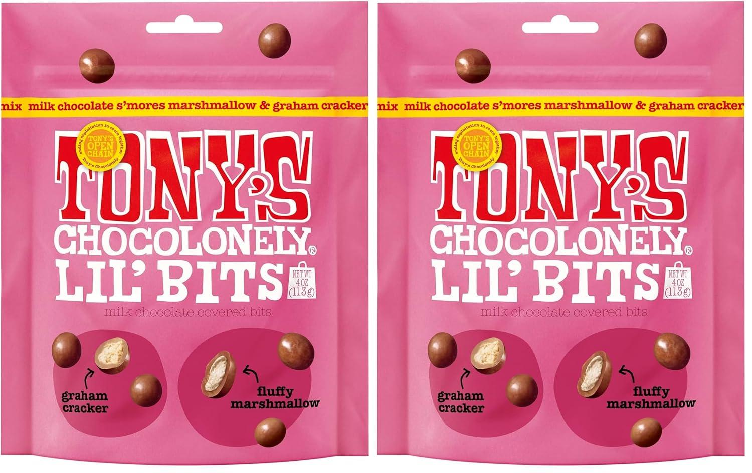 image:imageTonys Chocolonely Belgian Milk Chocolate Caramel Sea Salt amp Cookie Mix Lil Bits Candy Pieces for Snacks Gifts or Gift Basket Made From Quality Fairtrade Cocoa 1 Pouch 4 OzMilk Chocolate