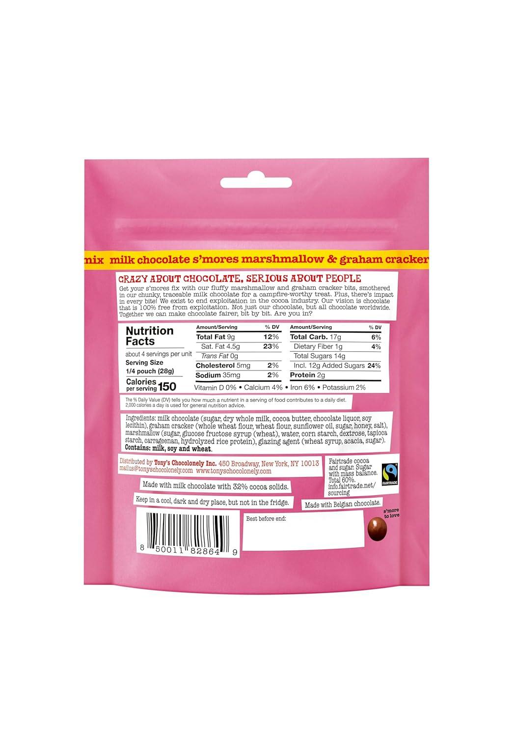 image:imageTonys Chocolonely Belgian Milk Chocolate Caramel Sea Salt amp Cookie Mix Lil Bits Candy Pieces for Snacks Gifts or Gift Basket Made From Quality Fairtrade Cocoa 1 Pouch 4 OzMilk Chocolate