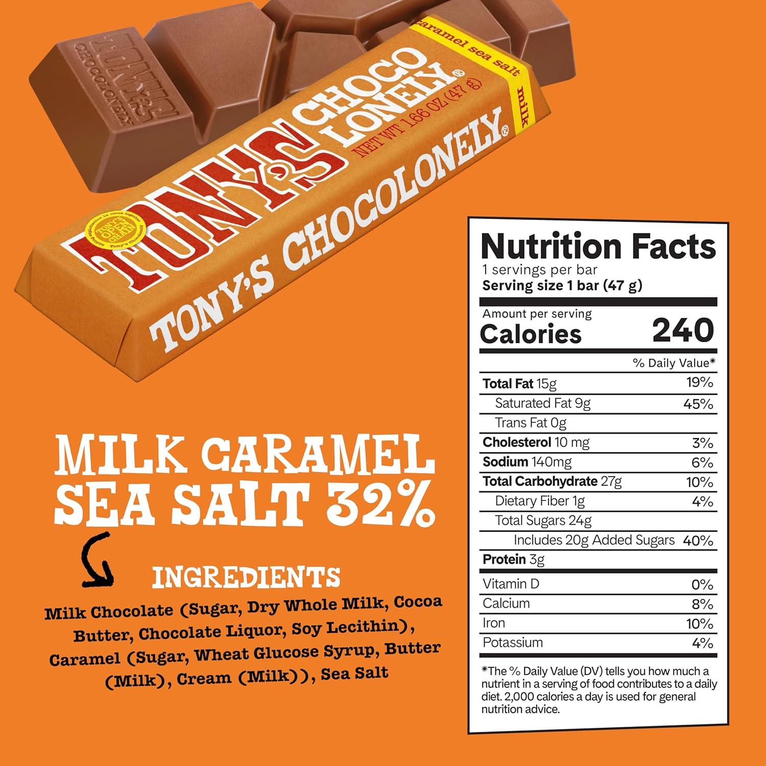 image:imageTonys Chocolonely Rainbow Chocolate Candy Bar Variety Pack Belgian Dark amp Milk Chocolate With Sea Salt Caramel Almond Hazelnut amp Nougat Made From Quality Fairtrade Cocoa 6 Bars 1016 Oz