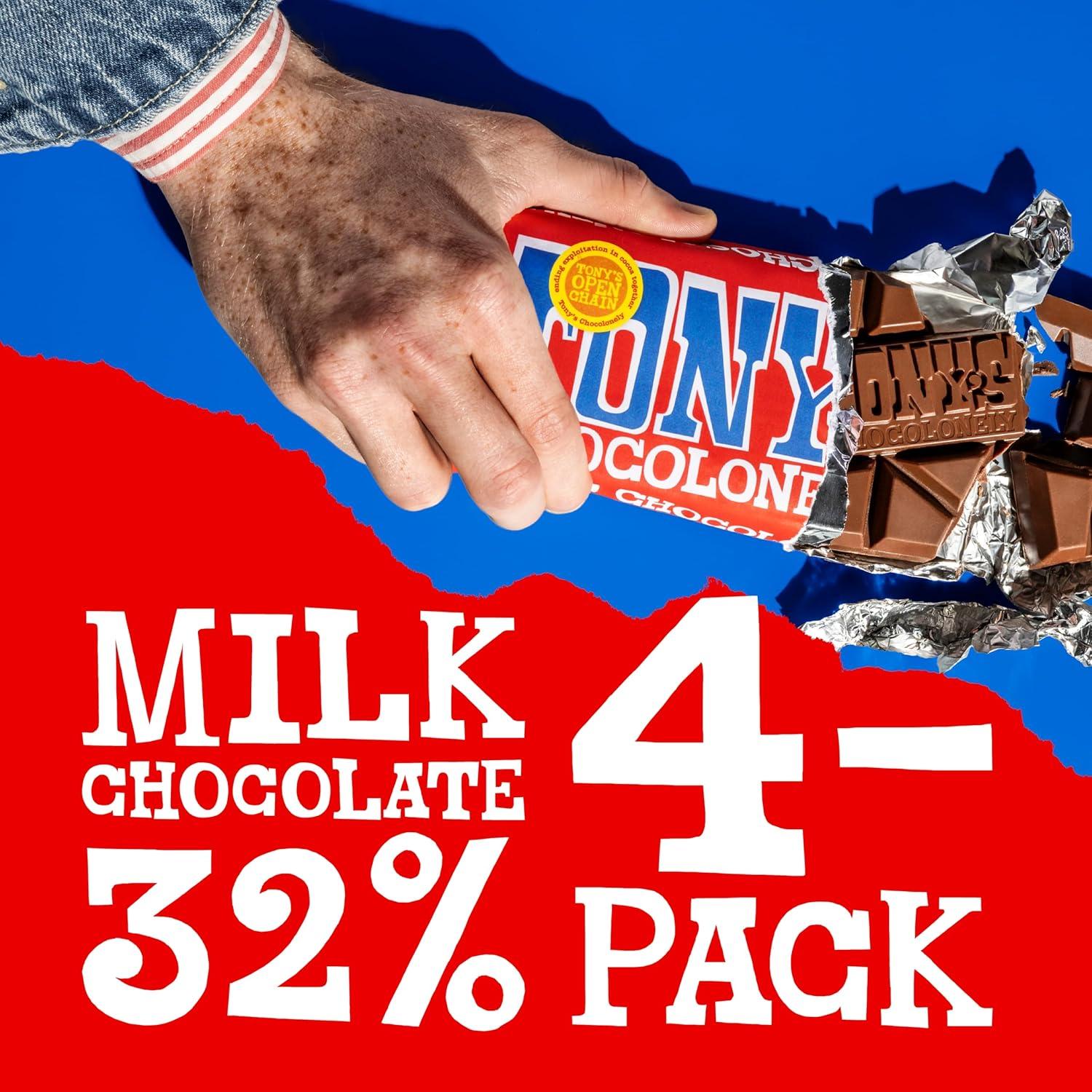 image:imageTonys Chocolonely Super Duper Milk Chocolate Candy Bar Bundle Milk amp White Chocolate With Sea Salt Caramel Pretzel Toffee Almond Hazelnut Made From Quality Fairtrade Cocoa 6 Bars 635 Oz EachMilk