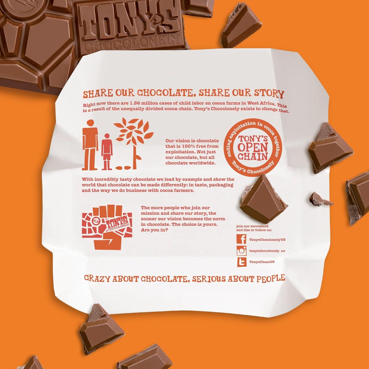 image:imageTonys Chocolonely Super Duper Milk Chocolate Candy Bar Bundle Milk amp White Chocolate With Sea Salt Caramel Pretzel Toffee Almond Hazelnut Made From Quality Fairtrade Cocoa 6 Bars 635 Oz EachSuper Duper Milk Bundle
