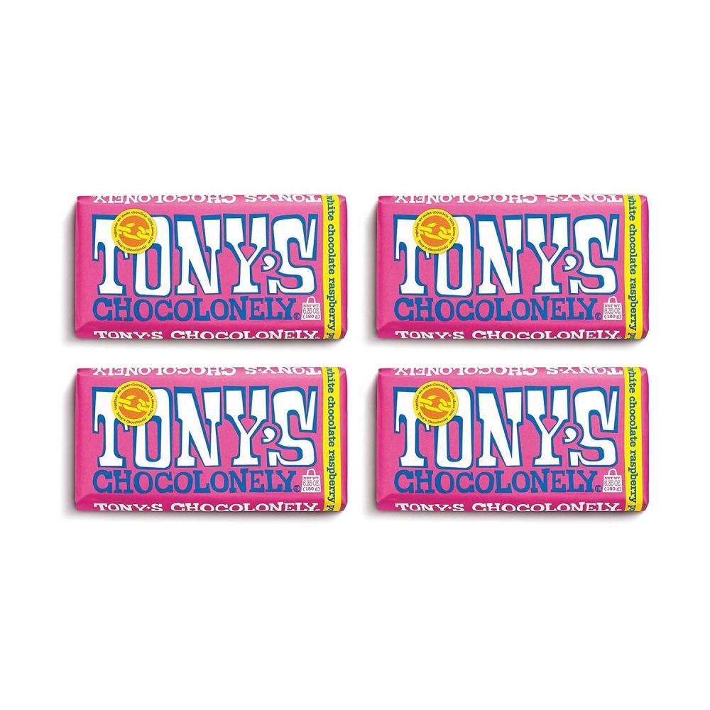 image:imageTonys Chocolonely Belgian Milk Chocolate Hazelnut Candy Bar for Snacks Chocolate Bars for Party Favors Gifts or Gift Basket 32 Cacao Made From Quality Fairtrade Cocoa 4 Bars 635 Oz EachWhite Raspberry Popping Candy