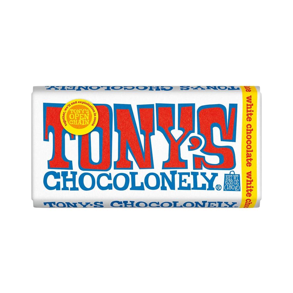 image:imageTonys Chocolonely White Chocolate Bar 635 Ounces Classic Belgium Holiday Gift Chocolate Candy