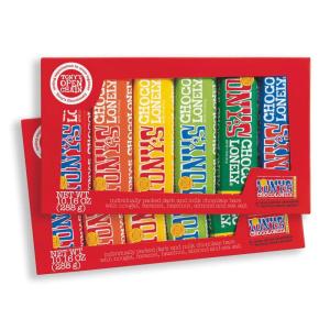Tony’s Chocolonely Chocolate Bar Variety Pack – Milk, Dark, Nougat, Caramel, Hazelnut, Almond & Sea Salt – 6 Individually Packed Bars (Pack of 2)(6 Piece Set (Pack of 2))