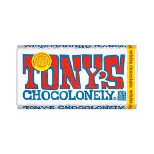 Tony’s Chocolonely White Chocolate Bar, 6.35 Ounces | Classic | Belgium | Holiday Gift, Chocolate Candy